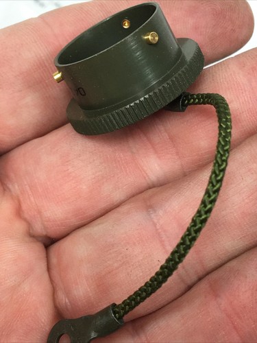 Menge (7) Amphenol 62GB-810-14 Stecker Zubehör Staubkappe & Kabel - Bild 7 von 8