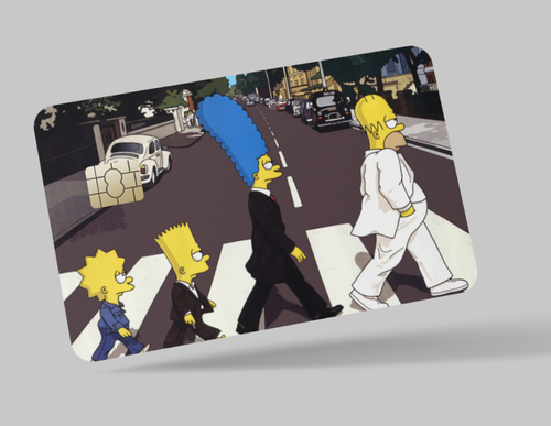 THE SIMPSONS, 2 pezzi skin per carte di credito e carta di debito, trolley e palestra - Foto 9 di 19