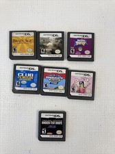 Lot of 7 Nintendo DS Kids Games Including My Sims Party, Club Penguin, Brain Age