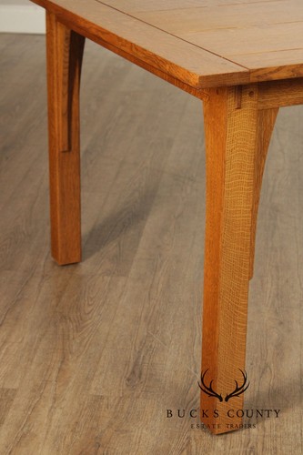 Stickley Mission Collection Oak Extendable Dining Table - Picture 18 of 22