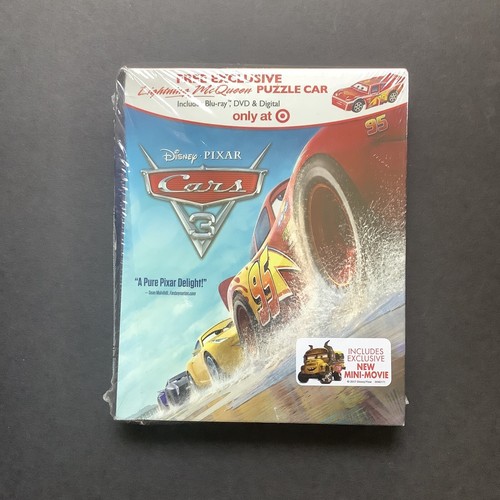Lot 5 CARS 3 Blu-ray + DVDs + Digital Target Exclusive New In Package Sealed - Picture 3 of 6