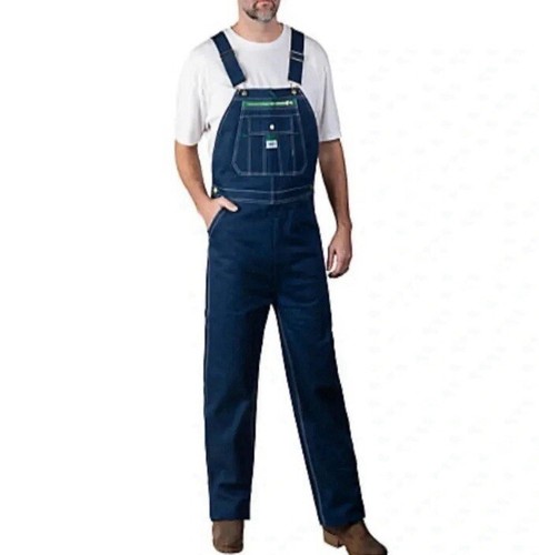 Liberty Denim Bib Overalls 50x30 Big & Tall Bib Denim Jeans Medium Wash Blue New
