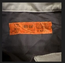 Red Kap Buick GMC Mechanic Long Sleeve Button Up Gray Men's Shirt