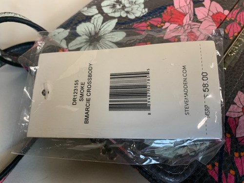 NWT Steve Madden Smoke Crossbody Floral Purse Bag DR123155 9" x 6" - JH - Picture 9 of 9