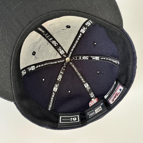 Vintage Boston Red Sox JQ Baseball Hat New Era Fitted Cap Sz 6 7/8 54.9 cm RARE - Picture 8 of 12