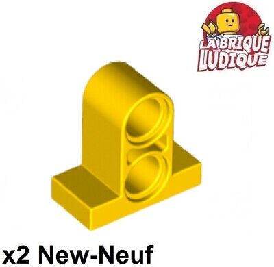 Lego technic 4x pin connector plate 2 holes 1x2x1 2//3 gris foncé 32530 NEUF