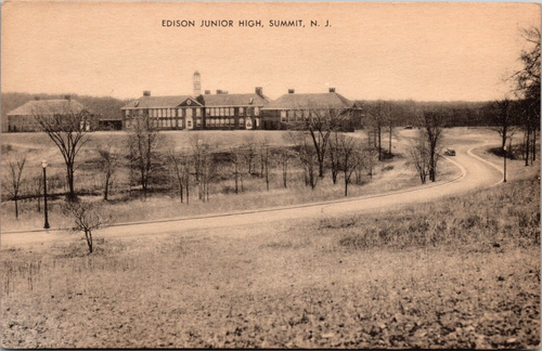 Postkarte Edison Junior High School Summit New Jersey unbesendet