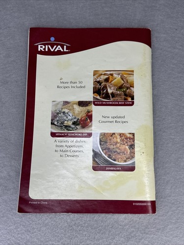 Vintage Rival Crock Pot Cookbook Stoneware Slow Cooker Recipes 2001 - Picture 2 of 3