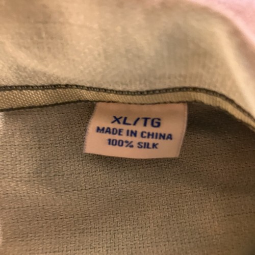 Tommy Bahama Hemd Herren Gr. XL Kurzarm 100% Seide MÄNGEL - Bild 3 von 12