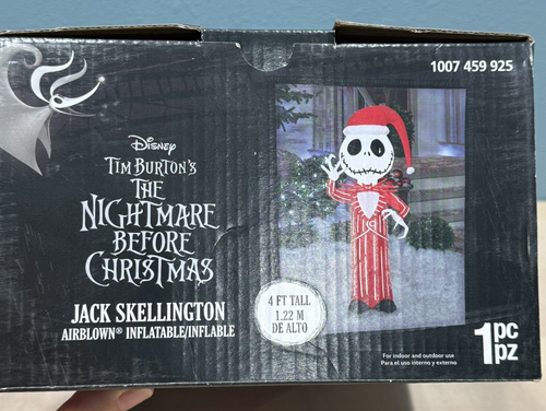 Disney Jack Skellington The Nightmare Before Christmas Gemmy Holiday Inflatable - Picture 8 of 9