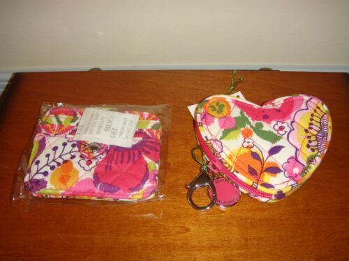 Vera Bradley Clementine Sweetheart Geldbörse und Kartenetui mit Druckknopf