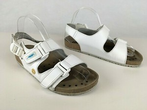 ABEBA Damen Pantolette Berufsschuhe Arbeitssandale Sandalen weiß