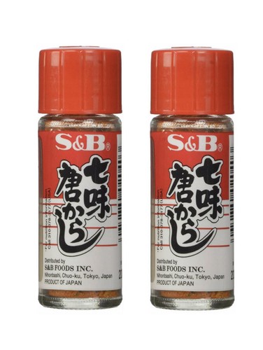 SET of 2 Japanese S&B Red Chili Pepper Assorted Mix Nanami (Shichimi) Togarashi