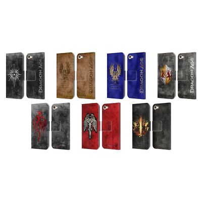 EA BIOWARE DRAGON AGE HERALDRY LEATHER BOOK WALLET CASE FOR APPLE iPOD TOUCH MP3