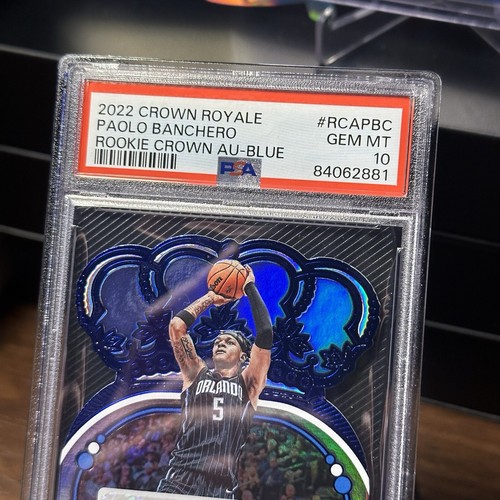 2022-23 Panini Crown Royale - Rookie Crown Auto Blue Paolo Banchero /75 PSA10 - Picture 2 of 4