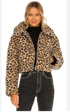 Lovers & Friends Brynlee Leopard Wool Jacket New