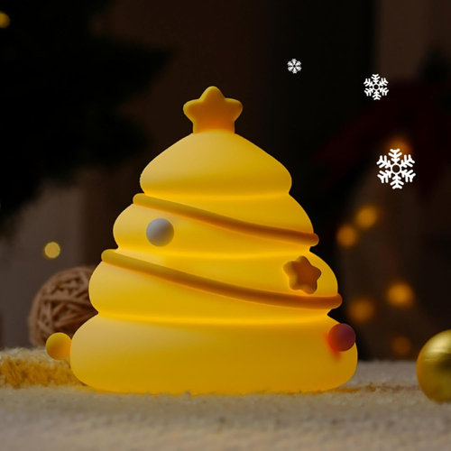 Christmas Tree Light, Christmas Decor Gift, Silicone Night Light, Cute Dimmable - Picture 9 of 12
