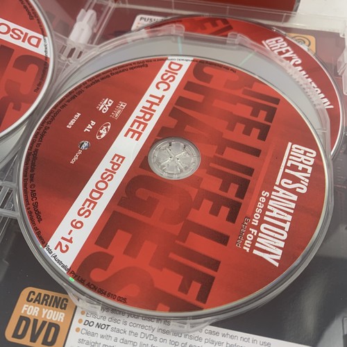 Greys Anatomy Seasons 1-4 DVD Region 4 VGC Free Tracked Postage - Picture 4 of 6