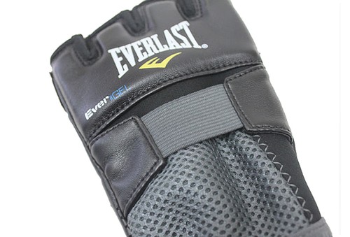 EVERLAST Open Finger Gloves Loop Combat MMA Boxing Grappling Gym Weight Training - Picture 5 of 6