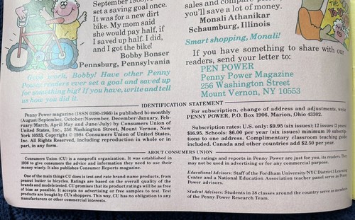 Rare OOP Vtg Penny Power Kids Consumer Magazine V4#4 1984 Looking Into COMPUTERS - Picture 4 of 8