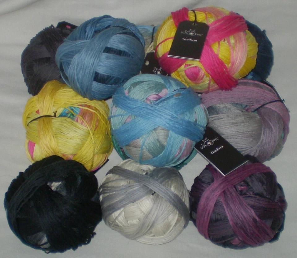 (159€/kg) 100gr GRADIENT Schoppel 100% Schurwolle (Merino) m. langem Farbverlauf