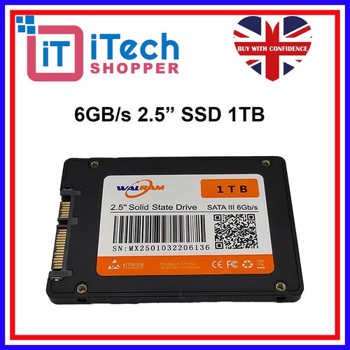 WALRAM Laptop Desktop 2.5 Internal 128GB 256GB 512GB 1TB SSD Hard Drive SATA3 HD - Picture 2 of 17