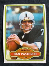 1980 TOPPS #490 DAN PASTORINI EX-MT NFL FOOTBALL CARD