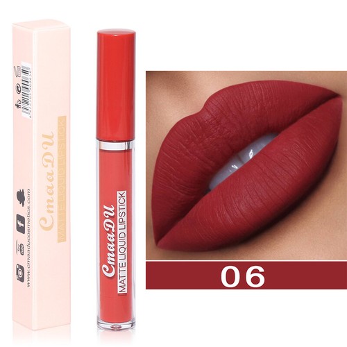 10 Colors Gloss Velvet Matte Liquid Lipstick Lip Gloss Waterproof Non-Stick Cup - Foto 12 di 22