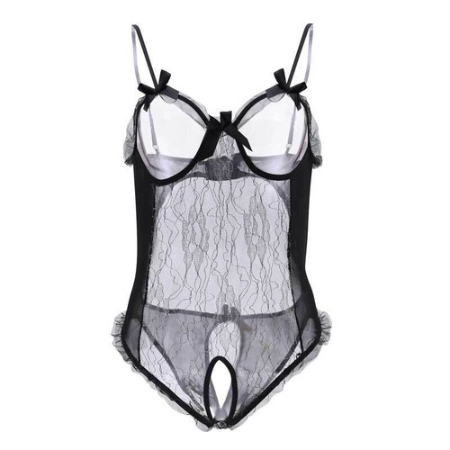 Lace Dress Women's Sexy-Lingerie G-String Nightwear Sleepwear Babydoll Underwear - Picture 7 of 11