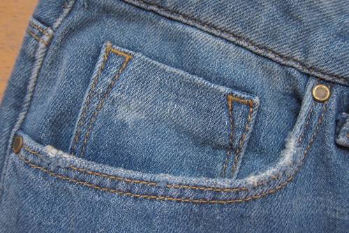 M&S Womens Marks and Spencer Blue Girlfriend Jeans Size 10 Petite Leg 28" LABEL - Picture 12 of 21