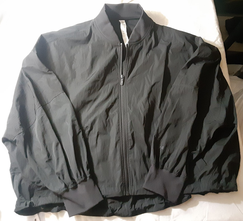 Giacca a vento Lululemon donna taglia S nera full zip LW4CE0S LW4CEOS