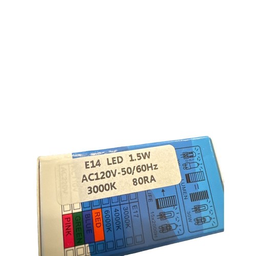 LED E14 Light Bulb High Brightness 1.5W Warm White 3000K Energy Efficient - Picture 9 of 9