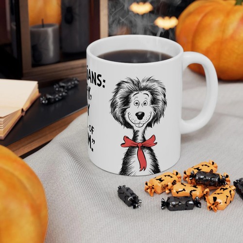 Taza de cerámica blanca arte pomerania, regalo para amantes de los perros para fanáticos del café y el té - Imagen 7 de 7