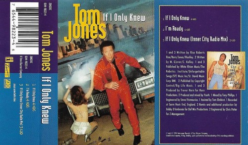 Tom Jones If I Only Knew CASSETTE SINGLE Electronic House ZTT ZANG59C - Picture 5 of 5