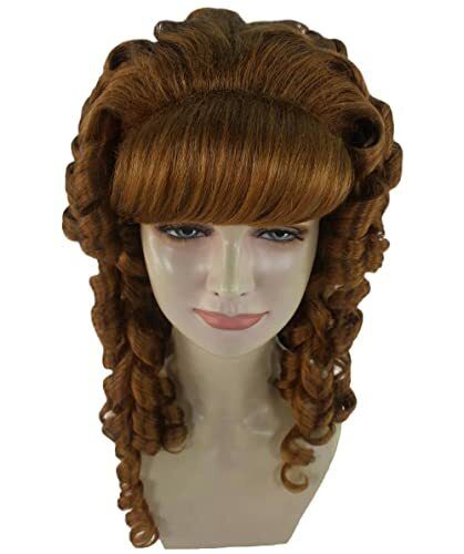 Adult Women Long Colonial Curly Wig | Brown Cosplay Party Fancy Wig ,HW-3328A - Picture 6 of 8