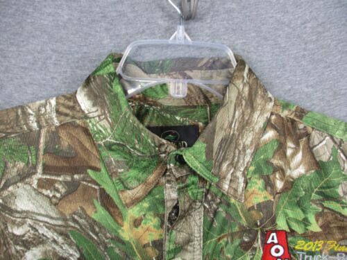 Redhead Realtree Camo Shirt Large Men's Green Hardwoods Short Sleeve - Picture 3 of 13