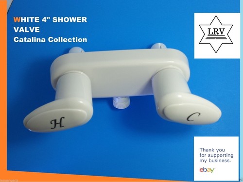 4" White RV Catalina Shower Faucet Phoenix - Picture 1 of 3