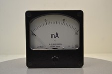 Vintage AC milliammeters 80x80mm(3.1"x3.1") -Bakelite analog ammeter - Steampunk