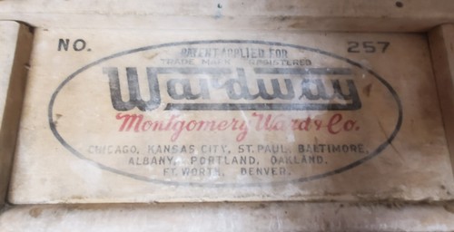Antique Wardway Washboard NO 257 Montgomery Ward - Picture 2 of 5