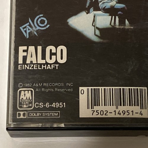 VINTAGE FALCO-EINZELHAFT, Cassette Tape 1982 A&M Records Inc. - Picture 2 of 7
