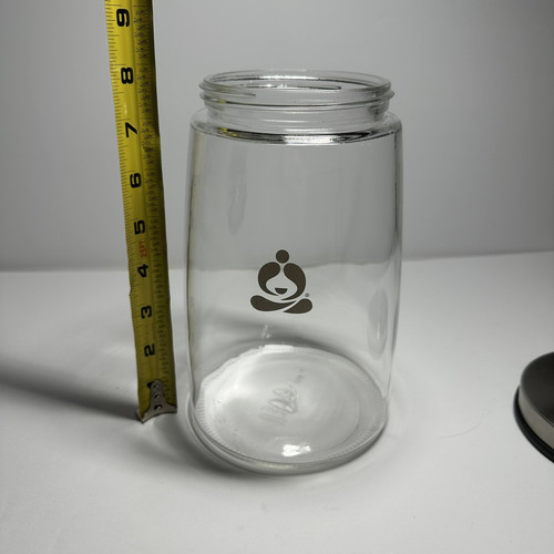 Teavana Perfect Tea Rock Sugar Glass Canister Jar Container Stainless Lid 60oz - Picture 6 of 9