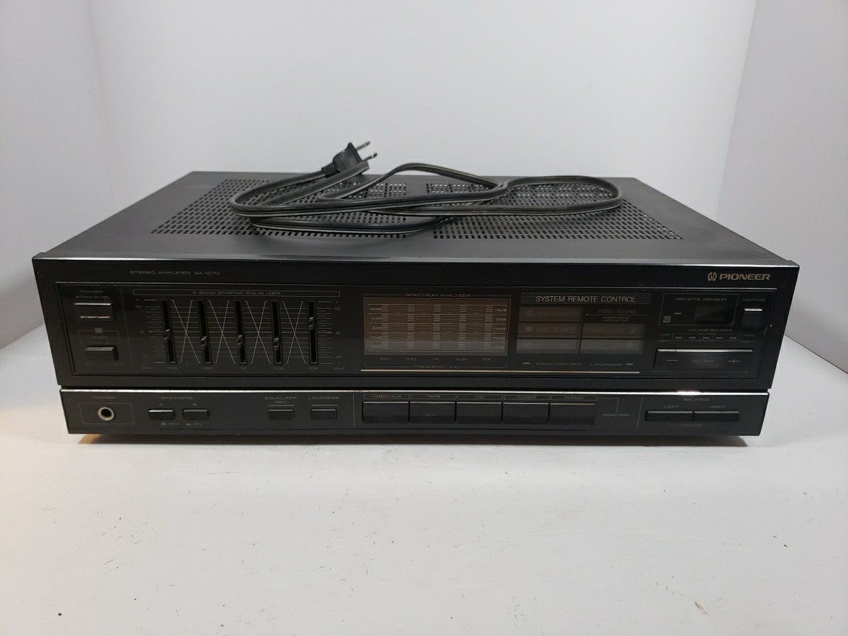 Pioneer SA-1270 Stereo Amplifier 220W 5 Band EQ, No Remote, PARTS