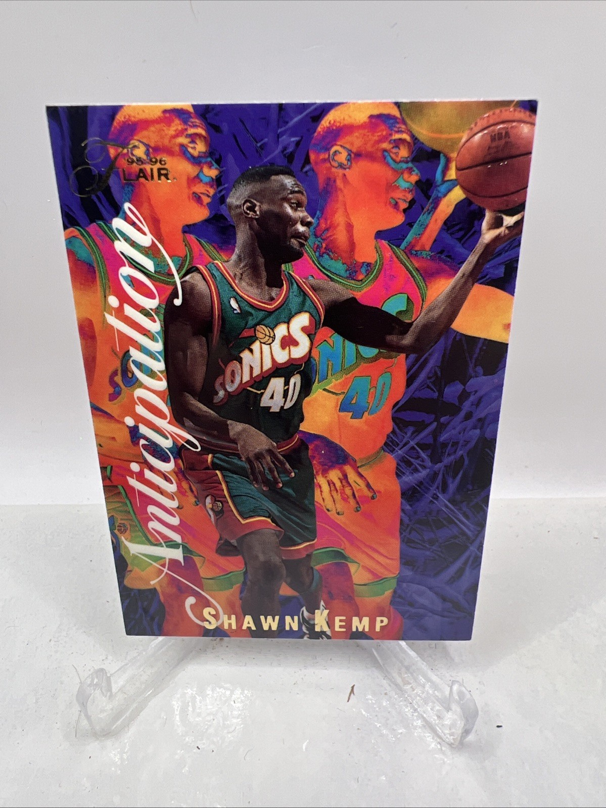 1995-96 Fleer Flair Anticipation Shawn Kemp #3 Seattle SuperSonics
