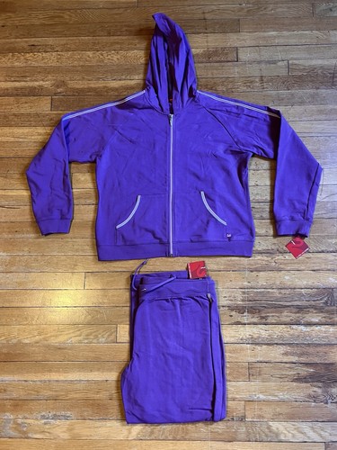 Gloria Vanderbilt Sport Trainingsanzug Damen XL Lila Crop Hose - Bild 1 von 16