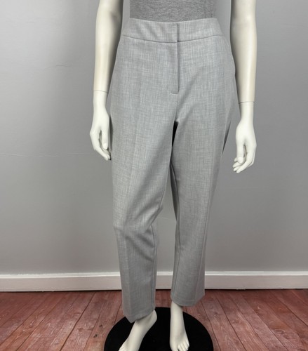 Pantalones de vestir Portmans talla 12 pantalones pierna cónica gris bolsillos trabajo carrera mujeres