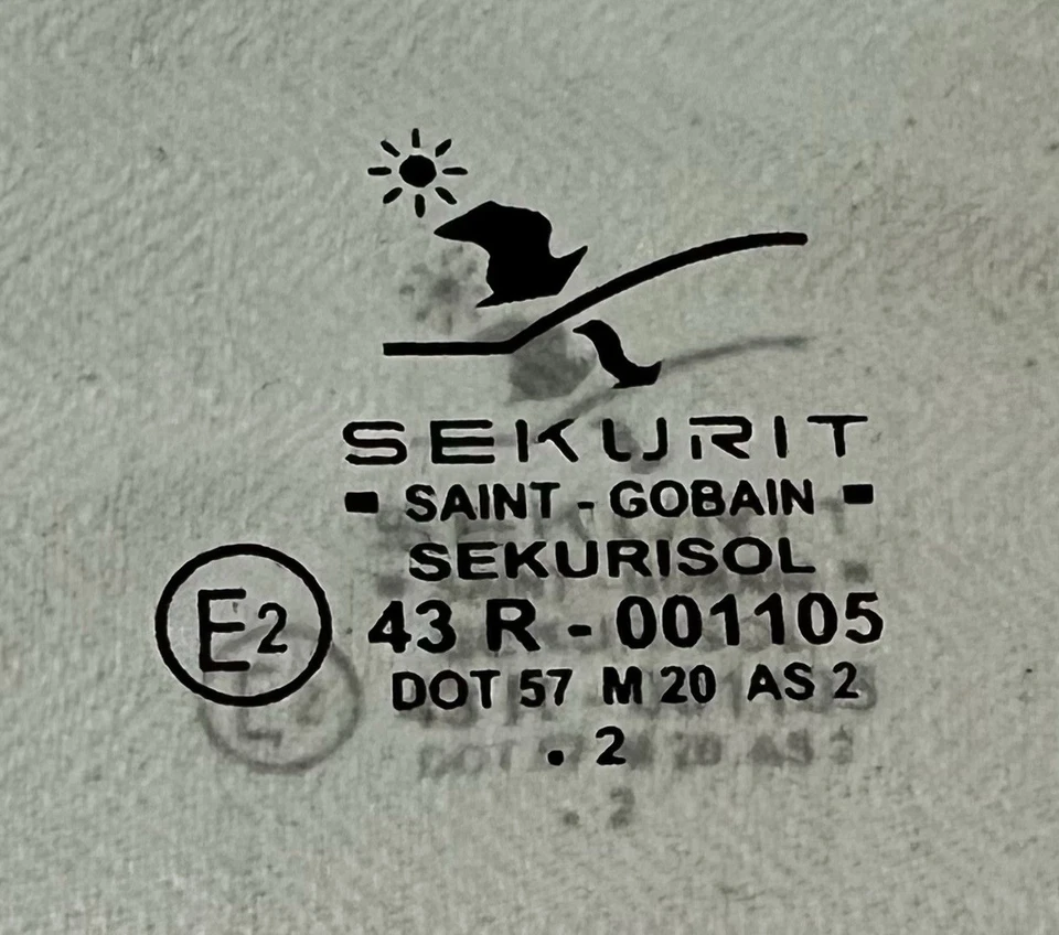 Genuine Saab 9-3SS (9440) 03-11 4D Left Rear Door Window Glass 12785678 - image 3 of 3