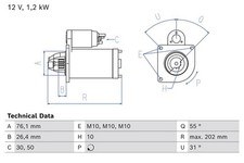 ✅Fits BOSCH 0 986 027 280 Starter   ⭐UK Seller⭐