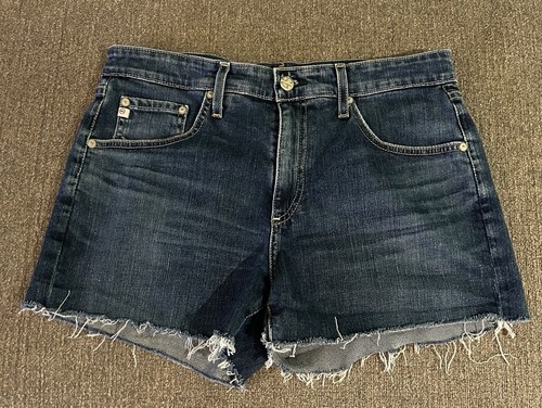 AG Adriano Goldschmied The Hailey Cut-Off Ex-Boyfriend Jean Denim Short Size 29