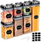 Premium Chef's Path Airtight Food Storage Containers with Lids x 7 with pen