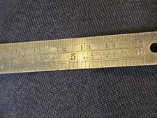 Rabone & Sons Birmingham No.34A Slimline Engineers Steel Rule